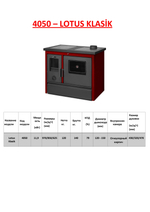 Печь отопительно-варочная со встроенной духовкой Hosseven 4050 LOTUS KLASSIC