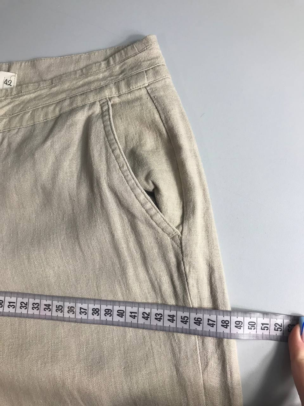 Брюки Sela льняные, маркировка 42, визуально на 44 размер