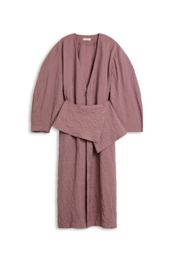 Платье maxi с баской Invitation powder