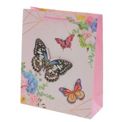 GAEM Пакет подарочный (бумага 210г/м2, блок микс 12шт), L26 W10 H32 см, 4в.