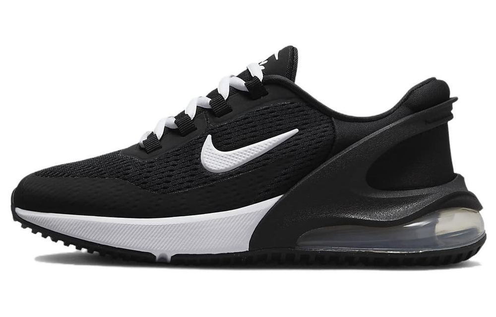 Nike Air Max 270 GO shock absorption non-slip low-top sports casual shoes GS black and white