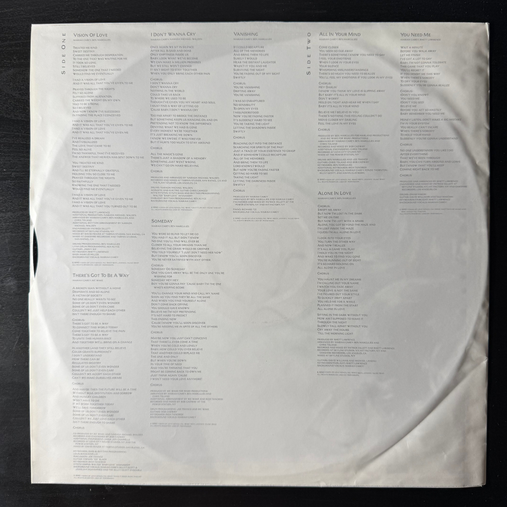 Mariah Carey - Mariah Carey (Голландия 1990г.)