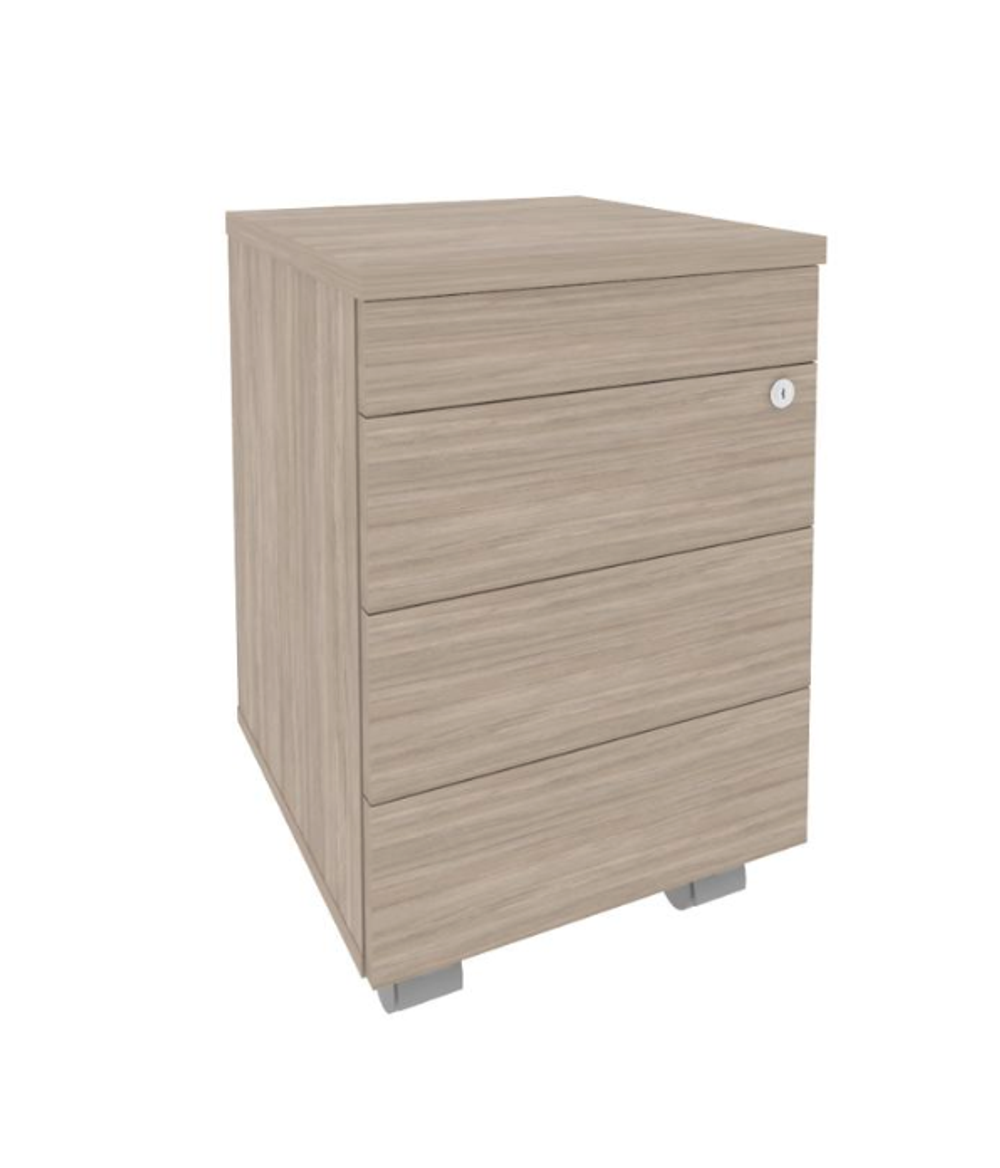 Тумба мобильная 3 ящика TIP-ON Onix Direct