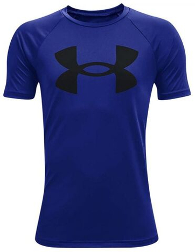 Детская теннисная футболка Under Armour Tech Big Logo SS - Blue