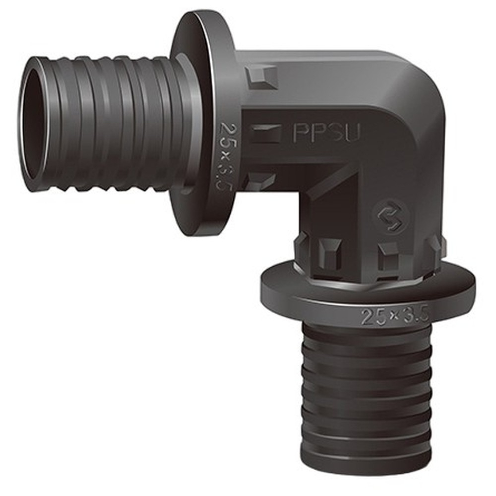 Угол VARMEGA Slide-fit 25 PPSU, 90 гр., PPSU, VM50803