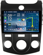 Магнитола для KIA Cerato 2 2008-2013 (кондиционер, рамка черная) - Teyes CC4-PRO монитор 9.5" 2K QLED на Android 13, Snapdragon 778G, AI, CarPlay, DSP, 4G SIM-слот