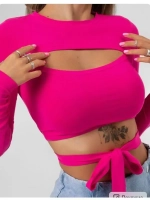 Кроп топ с завязками летний