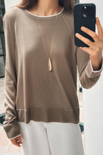 Двухслойный трикотажный свитер - ZARA