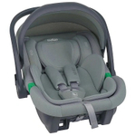 Автолюлька Indigo Minky I-Size с базой 0+ (40-87см) светло-серый