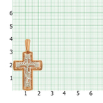Крест ажурный в позолоте