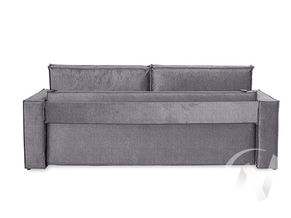 Диван прямой Эдельвейс (БД) SQUARE 23 (велюр светло-серый)