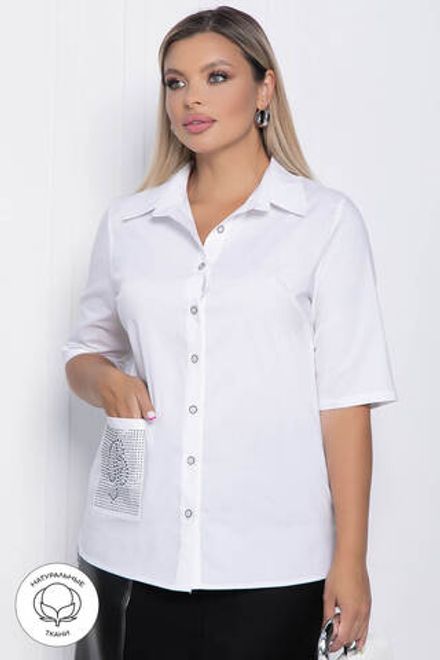 Рубашка Снежная роза (белая) Б10960 LT Collection