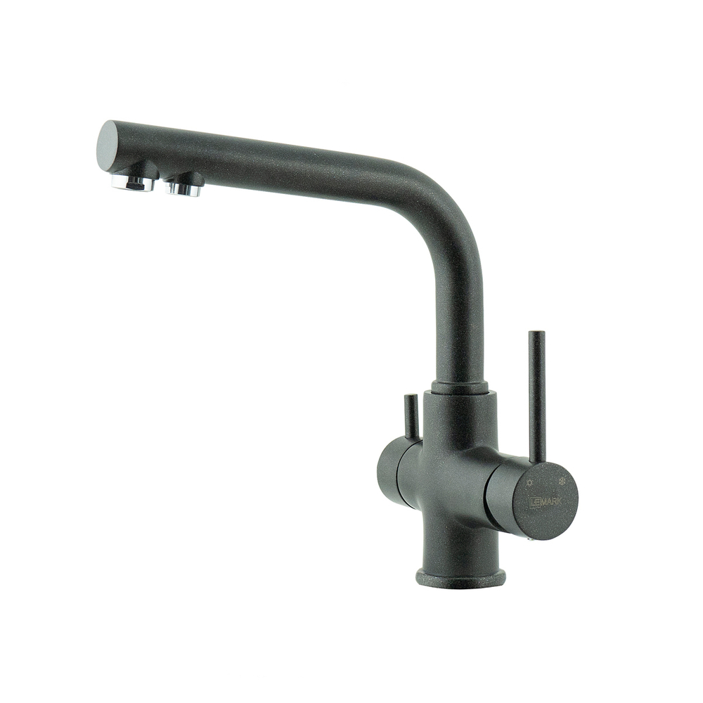 СМЕСИТЕЛЬ ДЛЯ КУХНИ С ПОДКЛЮЧЕНИЕМ К ФИЛЬТРУ АНТРАЦИТ LM3061PAN КОМФОРТ