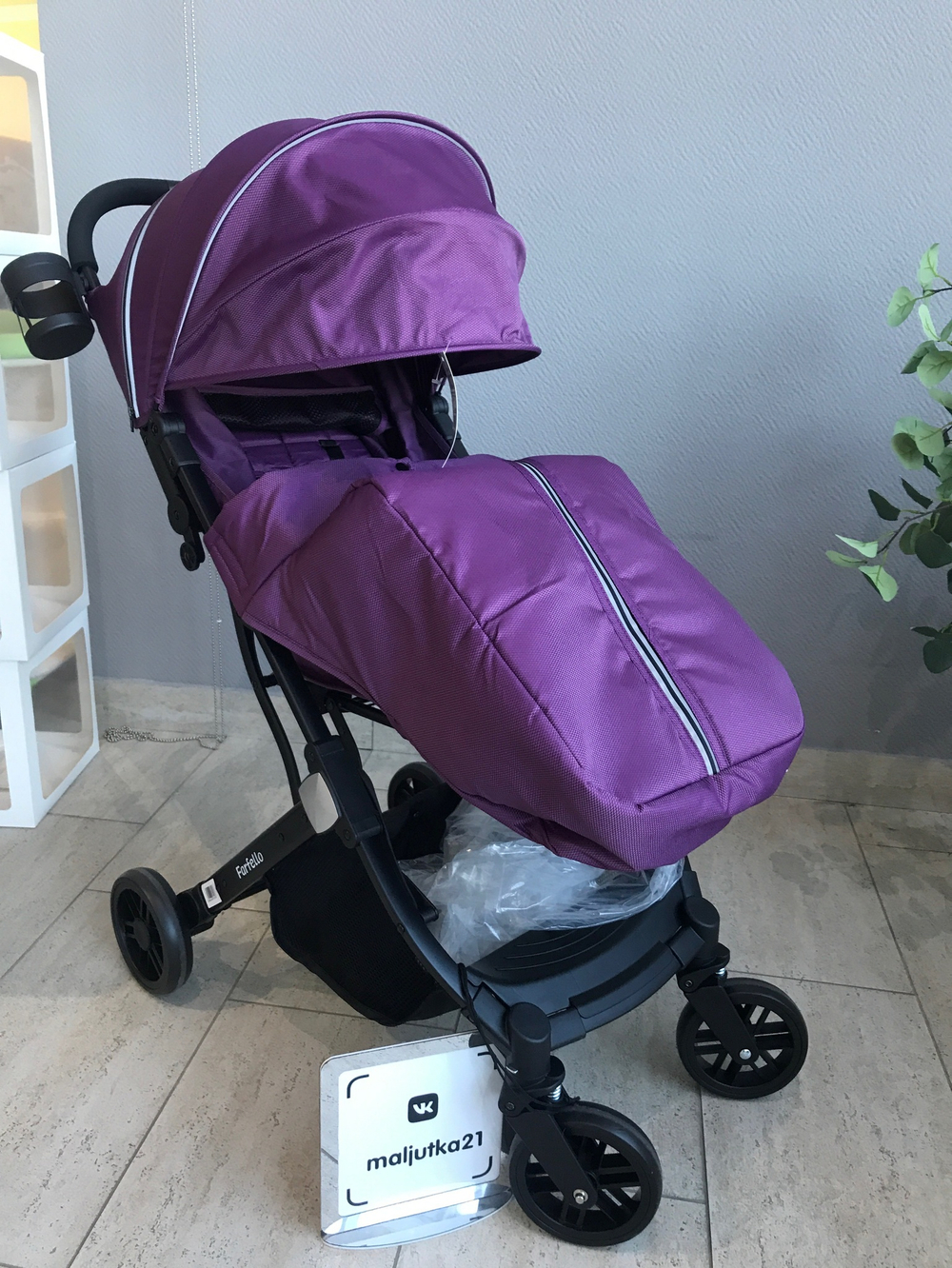 Kоляска детская прогулочная Farfello Comfy Go Comfort (Violet/Фиолетовый CG-006)