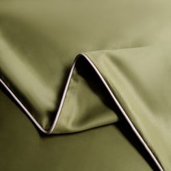 Комплект постельного белья Однотонный Сатин Премиум «Оливковое золото»
