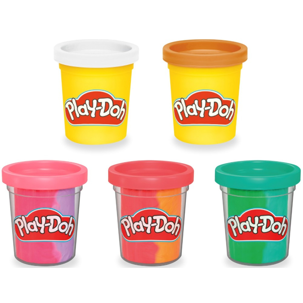 Play-Doh - Ciastolina Леденцовая Лавка Радужные витые мороженое + аксессуары G0028