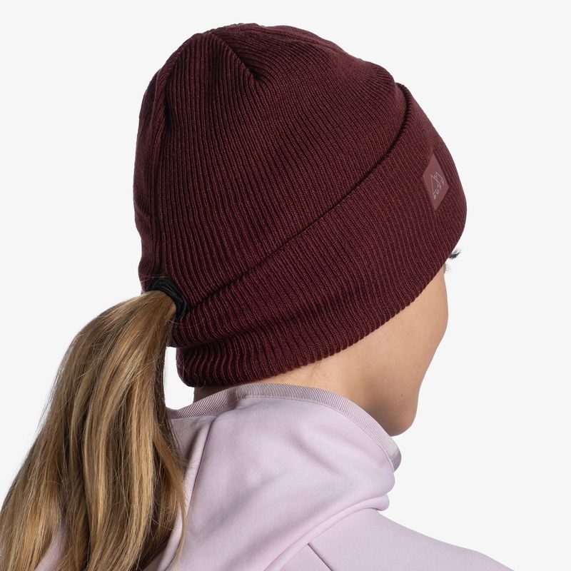 Шапка Buff Crossknit Hat Solid Mahogany Фото 7