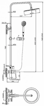Душевая система BelBagno Ancona VSCM-CRM