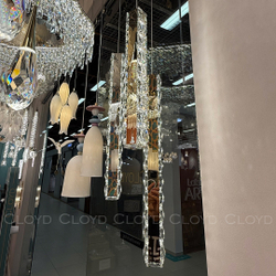 Подвесной светильник Cloyd ELATA P1 / выс. 55 см - золото (арт.11560)