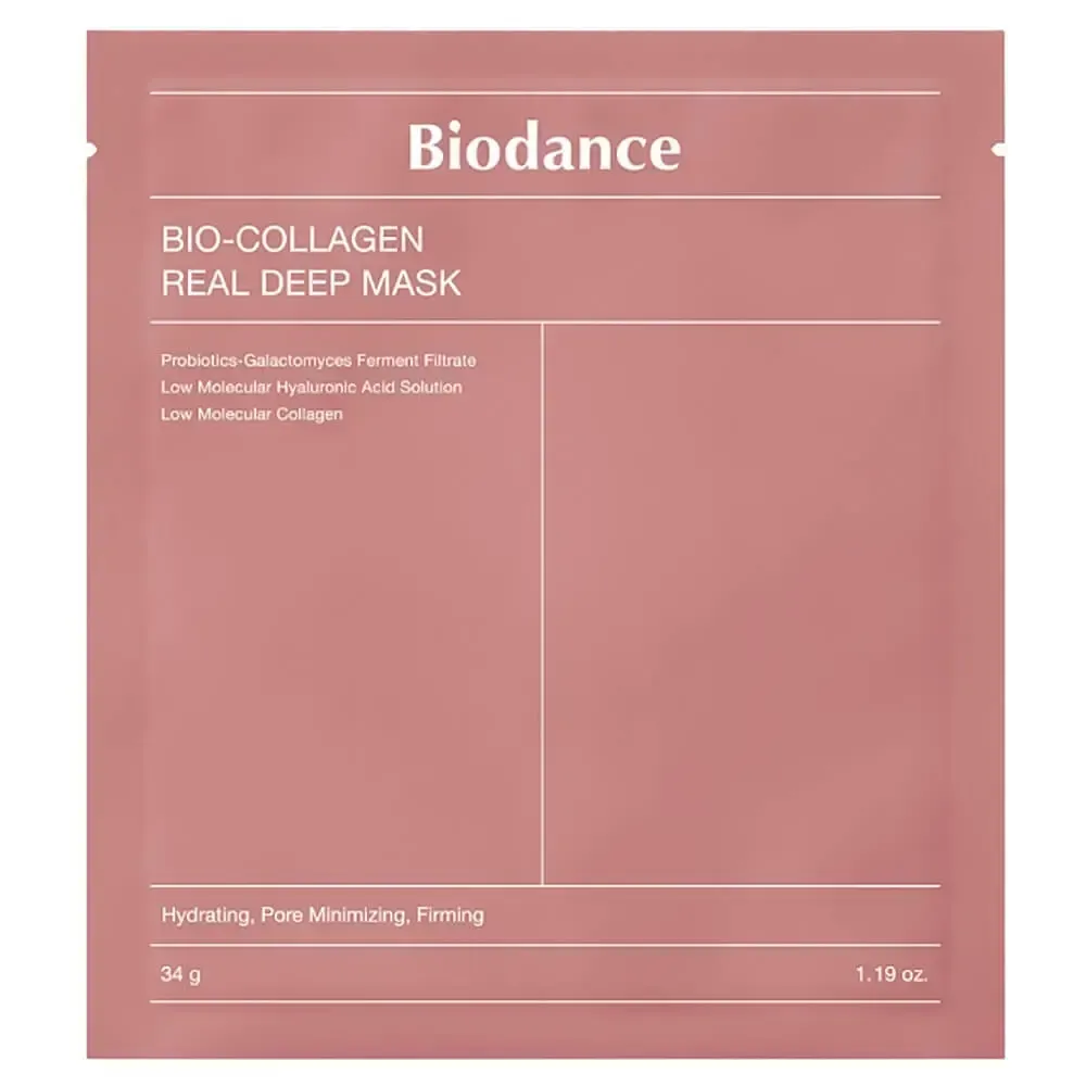Ночная гидрогелевая маска с коллагеном для эластичности кожи Biodance Bio-Collagen Real Deep Mask 34 г