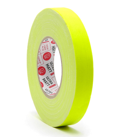 Клейкая лента Gaffer Tape@ultraMATT - Гаффа тейп 25мм/50м - Желтый (Светится в ультрафиолете)