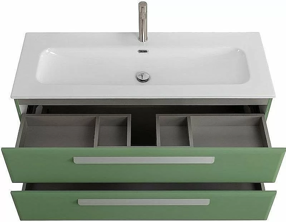 Тумба с раковиной Cezares ECO-CER-N 120 ECO-CER-N-1200-2C-SO-PS-P фисташковый софт