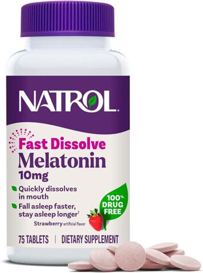 Антиоксидант Natrol Melatonin 10 мг 75 таблеток