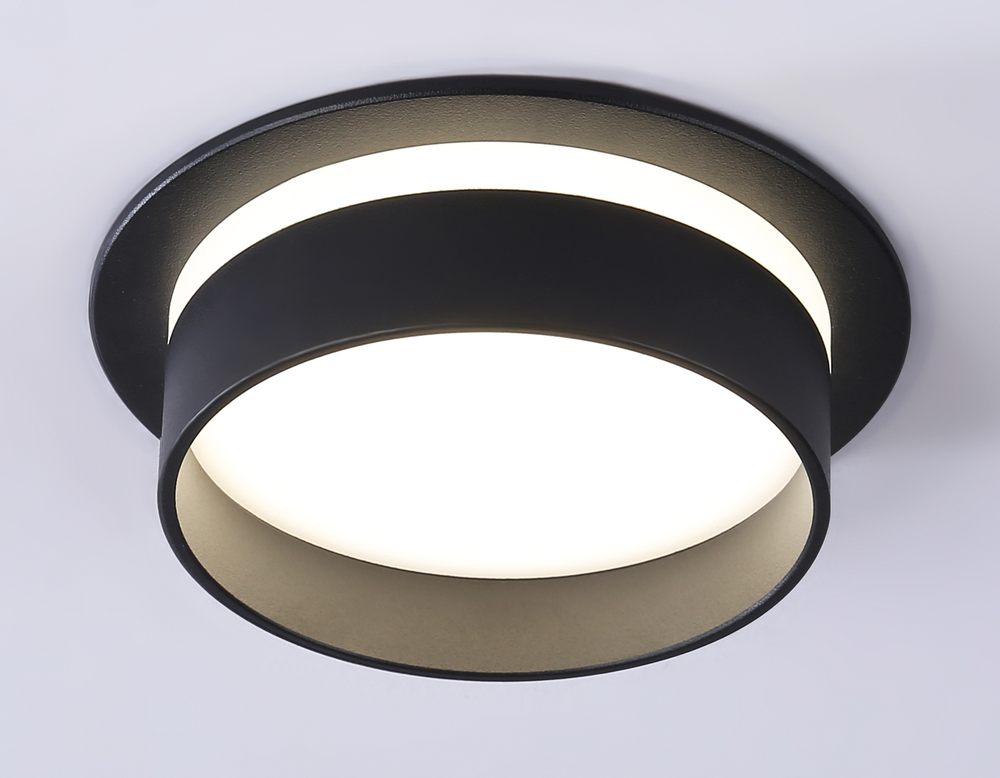 Светильник встраиваемый TN5213 BK черный GX53 D110*58