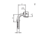 Фитинг DN 38 ORFS (Г) 2 (90)