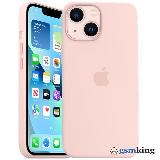 Apple Silicone Case with MagSafe iPhone 13 Mini Chalk Pink «Розовый мел» MM203ZE/A