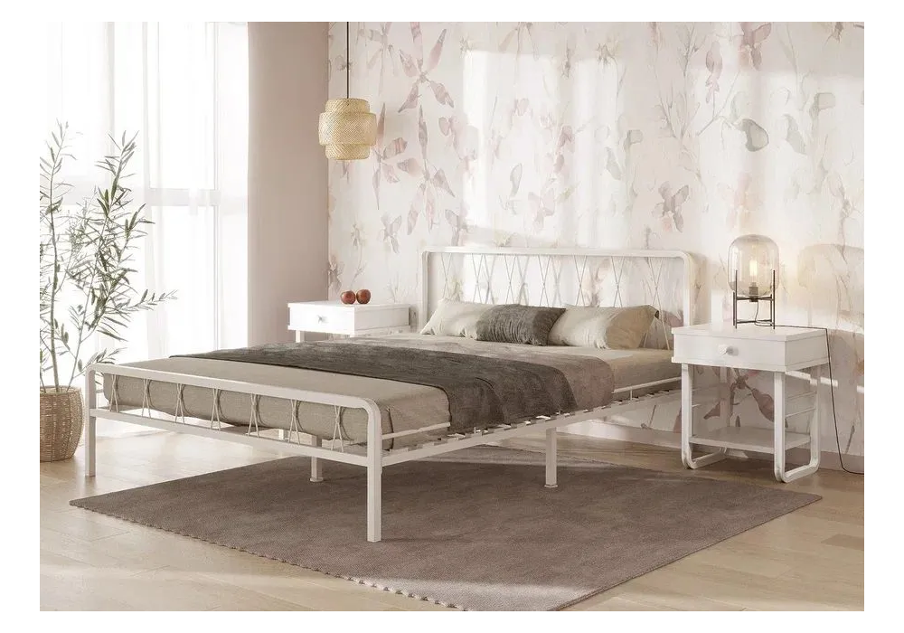 Полутораспальная кровать Иоханна 18 140х200 белая