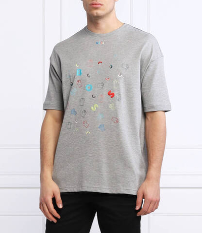 футболка tee celebration BOSS GREEN - серый(50467065)