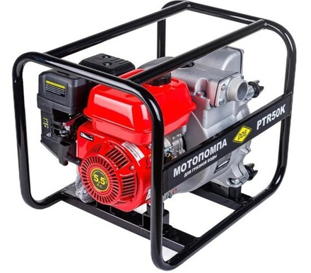 Мотопомпа бензиновая DDE PTR 50K для грязной воды PTR50K