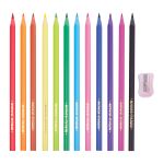 Карандаши цветные пластиковые Мульт-Пульти "Сердечко", 12цв., незаточен., европодвес