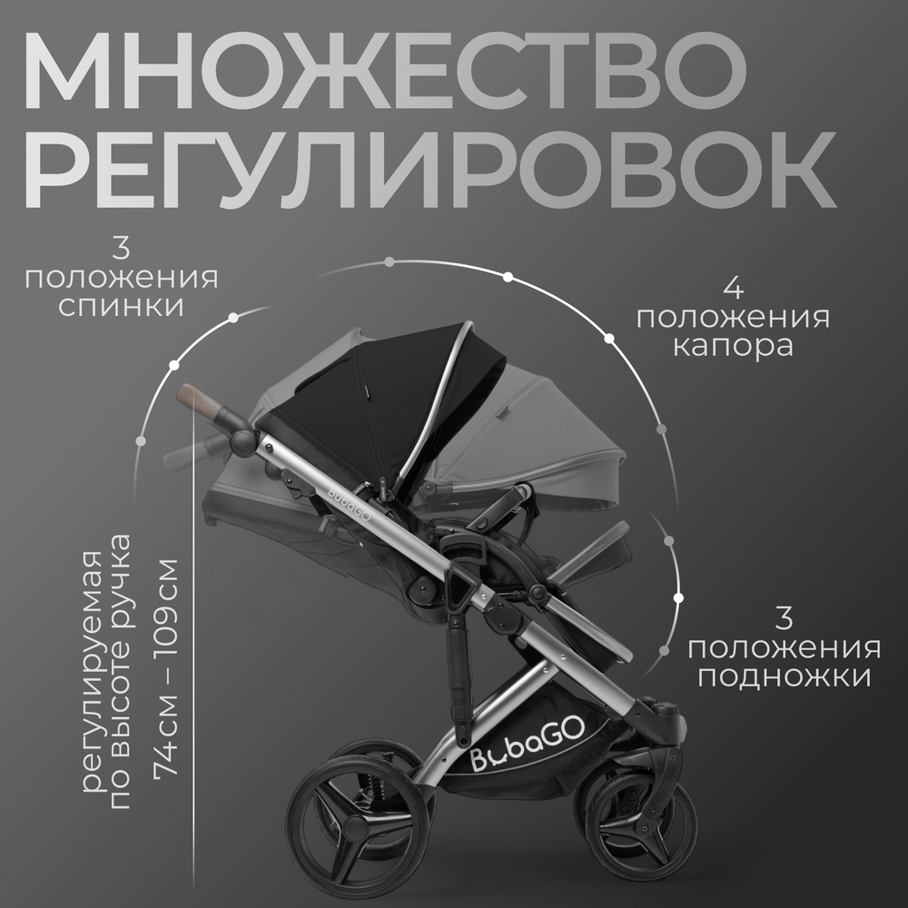 Модульная коляска BubaGO Rosano 3в1