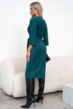 Платье Сандра (изумрудный) -52р-р Р11-1237 Nikol