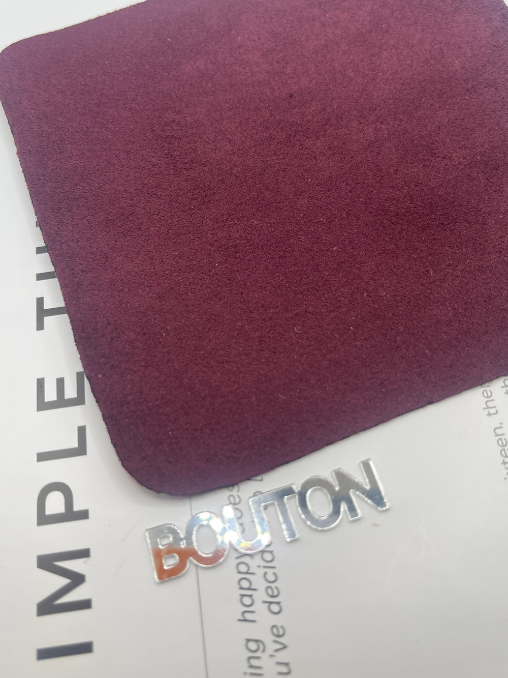 Термоаппликация "BLITZ" Термозаплатка "квадрат" кожзам, замша 12х12 см 11 замша бордо