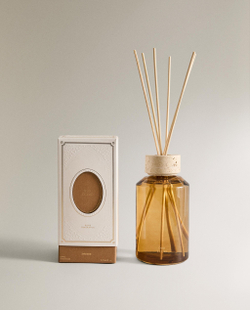 Zara Home Аромадиффузор Oud clat 670 мл, тростниковые палочки микадо, аромат восточный древесный, Коричневый