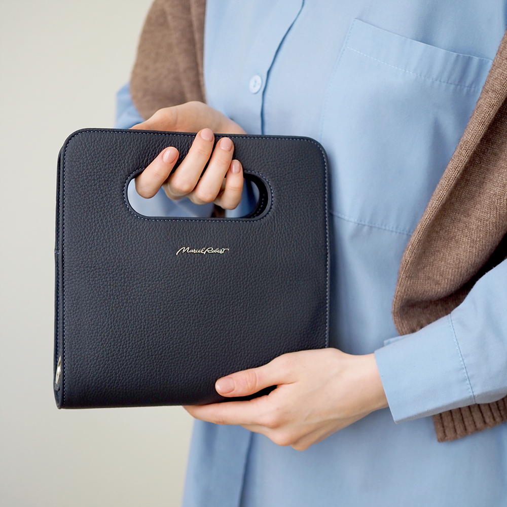 Сумка Camille из кожи теленка, синего цвета