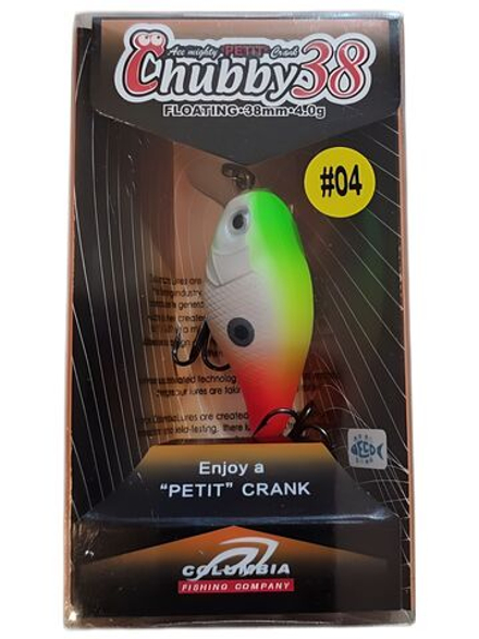 Воблер Columbia Chubby 38F цвет 04 для ловли жереха, голавля, форели и язя