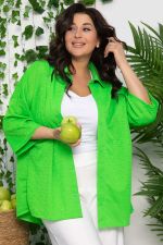 Рубашка Медея (зеленое яблоко) Б13555-13М LT Collection