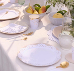 Салфетки большие "Белое кружево" 16 шт. (16,5 х 16,5см)