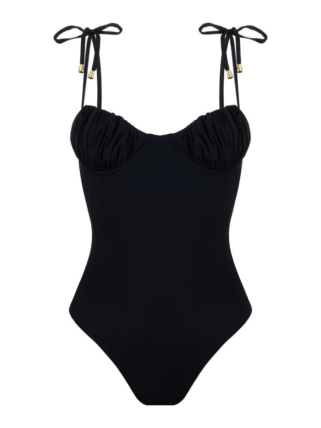 Слитный купальник mia black