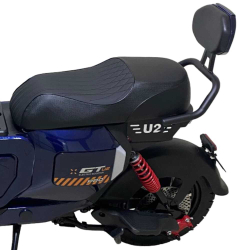 Электроскутер SUPER GT U2 PRO синий-2025,аудио система с подключением через Bluetooth, задний ход.