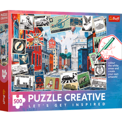 Pazl \ Puzzle \ Пазлы  Puzzles - "500 Puzzle Creative" - Greetings from London / Trefl