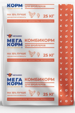 Комбикорм «Мегакорм Старт» для бройлеров, 25 кг. Ропша, Аннино, Софийская
