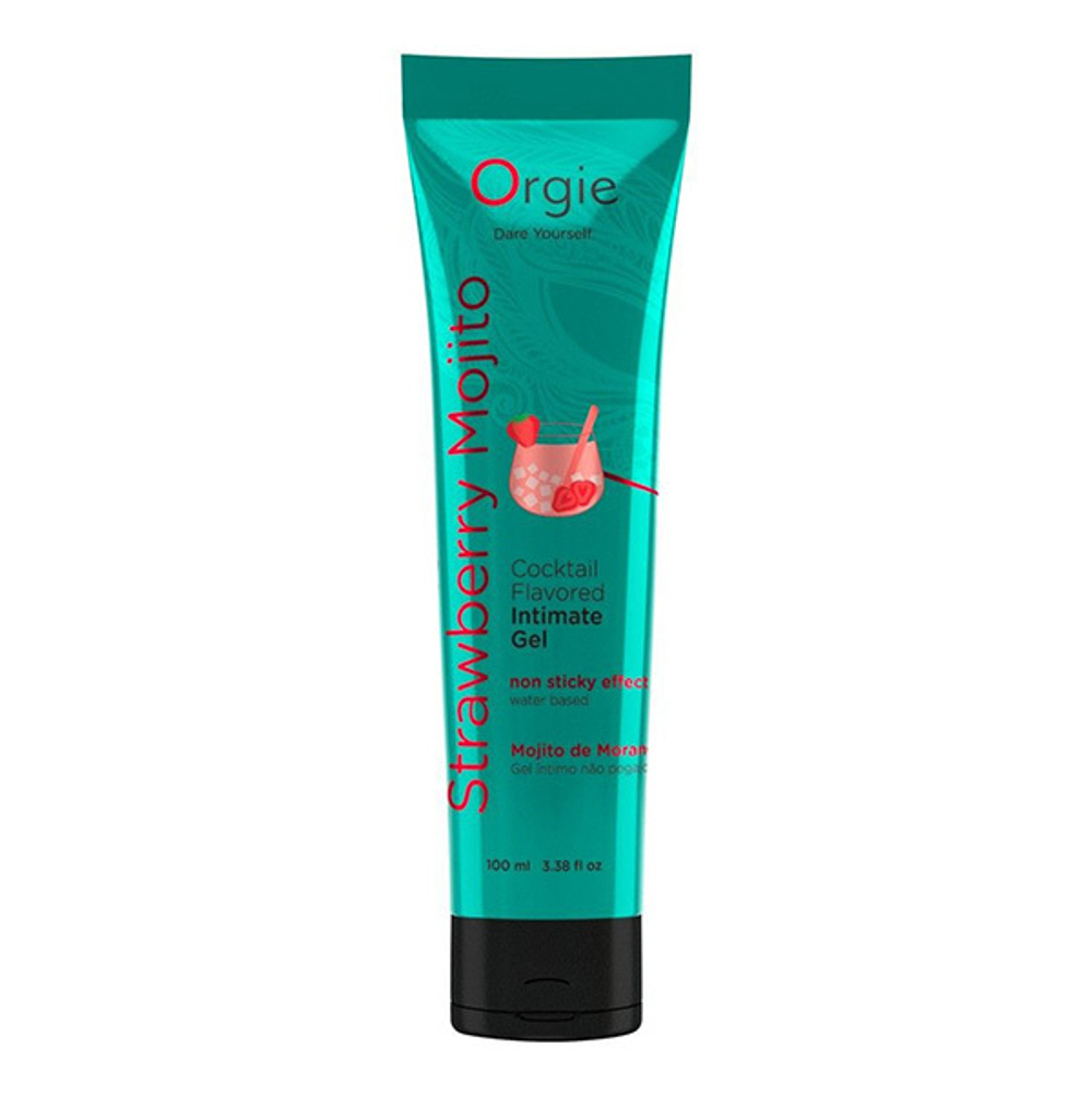 Съедобный интимный гель Orgie Lube Tube Cocktail Strawberry Mojito 100мл