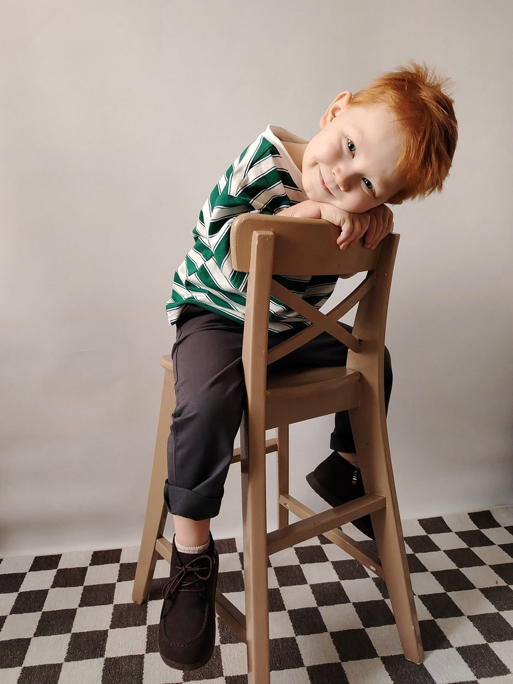 Футболка оверсайз Mjölk Green Stripes