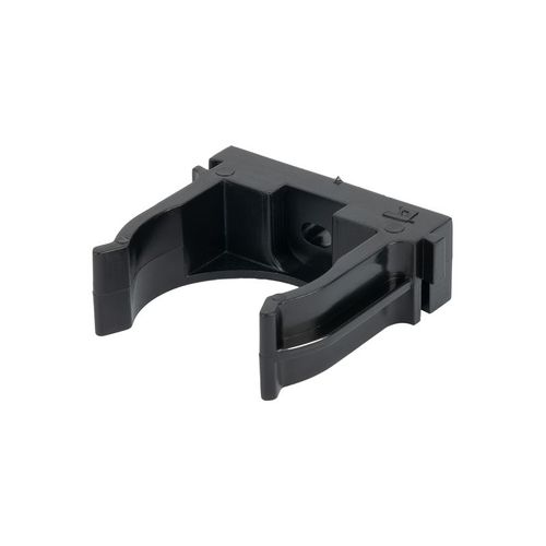 Крепеж-клипса для трубы 32 мм прямого монтажа черная 25 шт