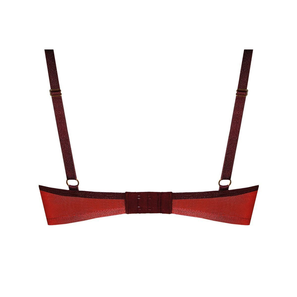 Бюстгальтер Livia с пуш-ап чашками на тонком поролоне (Размер: 70F) (Цвет: черный с бежевым)